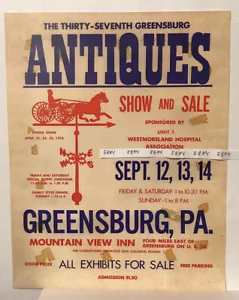 GREENSBURG PA MOUNTAIN VIEW INN LINLINCOLN HIGHWAY FAMOSO ESPECTÁCULO ANTIGUO ANUNCIO NUEVO - Imagen 1 de 3