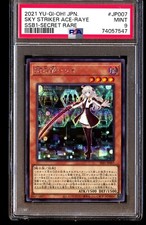 PSA 9 Mint Sky Striker Ace-Raye SSB1-JP007 Secret Rare 2021 Japanese Card Graded