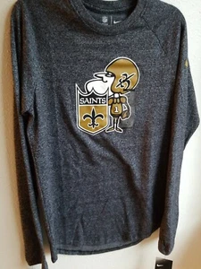 New Orleans Saints L.S. Camiseta Nike pequeña ropa del equipo de la NFL ajuste estándar nueva con etiquetas - Imagen 1 de 12