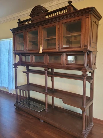 Antique French Library Bookcase Cabinet Garde Meuble Public Cover