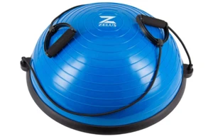 ZELUS Balance Ball Trainer - Resistance Bands & Foot Pump, Inflatable Yoga Ball - Picture 1 of 10