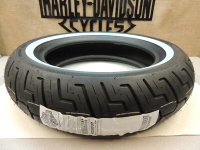 DUNLOP HARLEY DAVIDSON 150/80B16 D401 71H REAR WHITE WALL TIRE MED. BAR 43200007 - Изображение 1 из 4