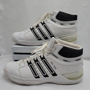 ADIDAS SAMPLE White Pro Team Basketball High Top Shoes Sneakers Men's SIZE 13 - Picture 1 of 8
