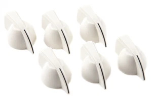Perillas del amplificador Fender White Chicken Head genuinas - Imagen 1 de 3