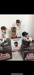 Dustin Pedroia BoSox 2021 Trophy Case Bobblehead &2Fenway Bobble SGA JD &Verdugo - Picture 1 of 3