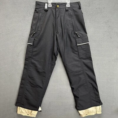 Burton Snowboarding Pants Mens Small Black Bio Lite Mesh Lined Pockets Sports - Image 1 of 4