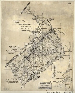 A4 Reprint of America Cities Towns States Map Rockbridge County Virginia - Picture 1 of 1