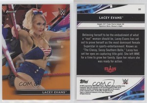 2021 Topps Finest WWE Orange Refractor /25 Lacey Evans #20