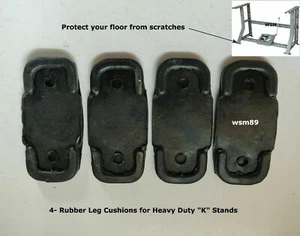 Rubber Leg Cushions For Industrial Sewing Machine Stands - 4 pc.  - Picture 1 of 2