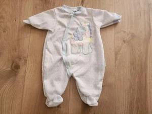 Vintage Little Me Baby Outfit One Piece Pajamas Size 0-3 Months Giraffe Pastel  - Picture 1 of 3