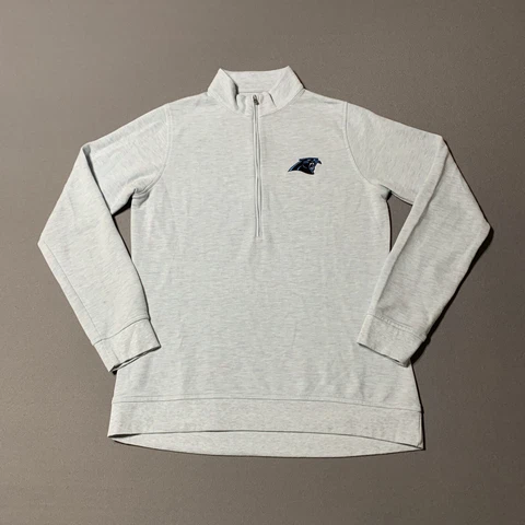 Carolina Panthers 1/4 Zip Pullover Adult Medium Blue Peter Millar NFL Mens Cover
