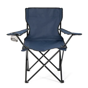 24MOVE® Campingstuhl Klappstuhl Outdoor Angelstuhl Camping faltbar blau RETOURE - Bild 1 von 12