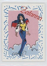 1989 DC Comics Backing Board Cards Great Heroes Zatanna #110 0lk4