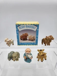 1996 Hallmark Merry Miniatures Noah & Friends Christmas Collectible Figurines - Picture 1 of 8