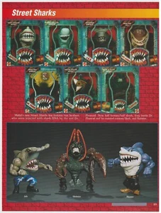 Street Sharks Actionfiguren - seltenes Vintage 90er Jahre Spielzeug Druck Werbung B - Bild 1 von 1