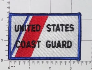 Parche de bandera de la Guardia Costera de los Estados Unidos USCG gancho y planchado nuevo A1029 - Imagen 1 de 2