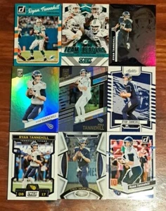 Ryan Tannehill 9 Card Lot #3/4 - Inserts, Parallels - Dolphins & Titans - Picture 1 of 1
