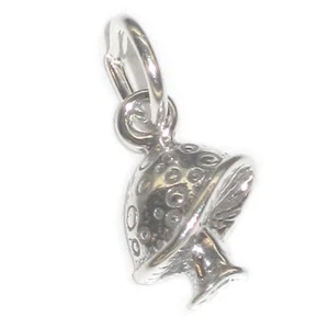 MALDON JEWELLERY Mushroom - Toadstool tiny sterling silver charm .925x1 Mushrooms charms