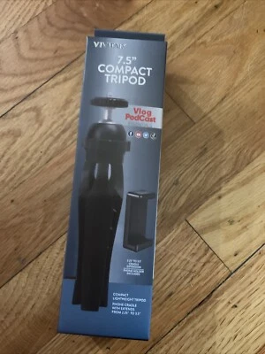Vivitar 7.5" Compact Tabletop Tripod Hand Grip with Ball Head for Selfies - Image 1 of 2