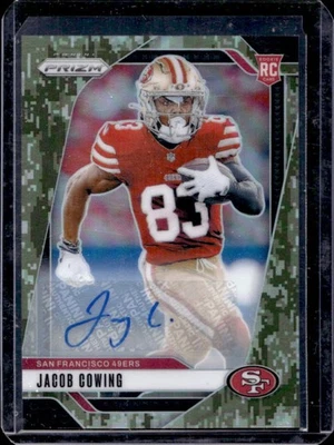 2024 Prizm Jacob Cowing Auto RC Camo Rookie #22/25 49ers - Image 1 of 2