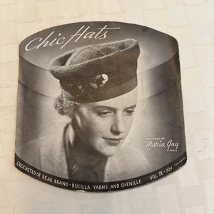 Chic Hats Crocheted Brand Bucilla Designed By Maria Guy 1934 - Picture 1 of 10