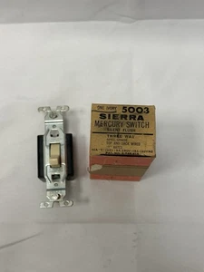 Vintage Sierra Mercury Switch 5003 Ivory 3-Way Silent Flush Spec Grade NOS - Picture 1 of 7