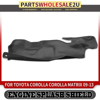 Protector contra salpicaduras de motor delantero derecho Undercar para Toyota Corolla Corolla Matrix 09-13 Foto 1 de 4
