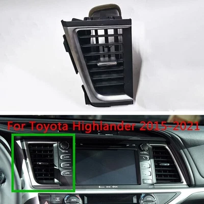 Salida de ventilación de aire acondicionado para tablero central izquierdo para Toyota Highlander 2015-2016 2017 2021 Foto 1 de 4