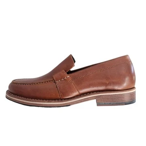 Helm Herren The Wilson Teak Halbschuhe Größe 8 EE Braun Leder Slipper Schuhe $ 245 - Bild 1 von 13