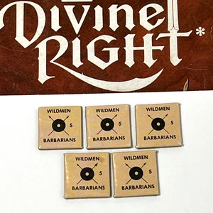 Vintage 1979 TSR - Divine Right "WILDMEN - BARBARIAN" Counters Replacement Set - Picture 1 of 4