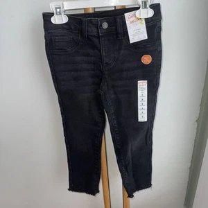 Jumping Beans Denim Jeans Girls 6 Adjustable Wasit NWT NEW Black Girlfriend NEW - Picture 1 of 6