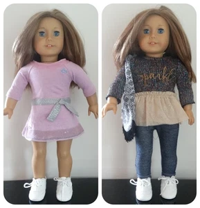 American Girl 18" Truly Me JLY #39 Puppe mit 4 Outfits, braune Haare/blaue Augen - Bild 1 von 10