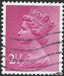 1971 Sg X852 2½p magenta (1 band at left) Fine Used - Picture 1 of 2