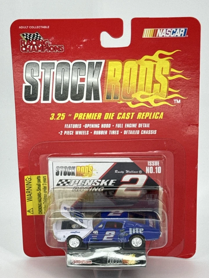 Racing Champions Rusty Wallace #2 Stock Rods Penske Eagle Diecast NIB NASCAR - Image 1 of 4