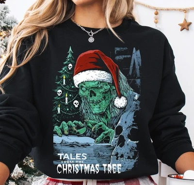 Tales From The Christmas Tree Sweatshirt, Ugly Christmas Sweater, Creepmas Shirt - Image 1 of 4