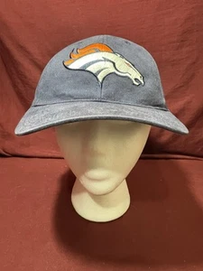 Broncos Hat Adult One Size Blue NFL Team Apparel Cap Adjustable - Picture 1 of 8