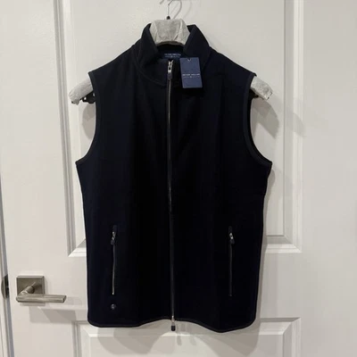 Peter Millar Stealth Fleece Crown Crafted Vest Men’s Navy Wool Cashmere NWT $298 - Image 1 of 4