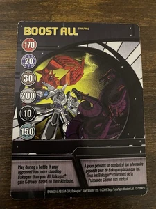 Tarjeta de habilidad Bakugan Battle Brawler Boost All 2009 Spin Master 15/18McD - Imagen 1 de 3