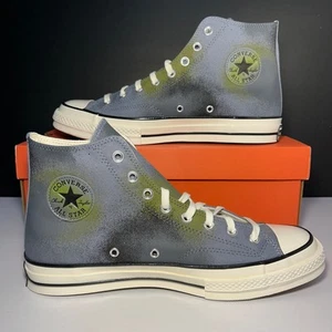 Converse Chuck 70 Hi "Spray Paint" Lunar Grey/Cyber Grey Mens 11.5 A03433C - Picture 1 of 10