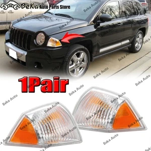 1Pair For Jeep Compass 2007 2008-2010 Corner Light Front Signal Indicator Lamp - Picture 1 of 9