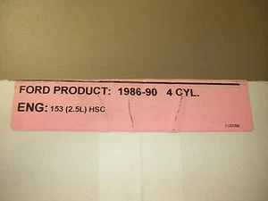 Rol Full Engine Gasket Set Complete Gasket Set Ford 2.3L,2.5L 1986-1990 Taurus - Picture 1 of 3