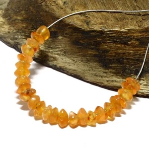 Cuentas de botón lisas de cornalina Briolette natural sueltas para hacer joyas - Imagen 1 de 3