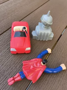 Vintage 1997  Burger King Toy DC Comics Lois Lane Red Car Superman Daily Planet - Picture 1 of 3