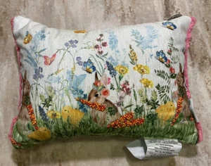 Cuscino lancio farfalle fiori primavera coniglietto coniglietto coniglietto pulcini Natale NUOVO - Foto 1 di 5
