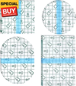 48 Pieces Transparent Adhesive Bandage Waterproof Adhesive Skin Dressing Tape Tr - Picture 1 of 7