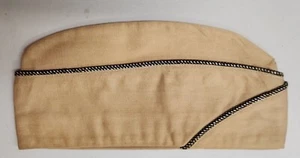 Vintage WWII era US OFFICERS Piped Garrison - Overseas Cap #118 - Picture 1 of 5
