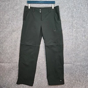 Pantaloni corti Columbia Omni Shade nylon zip verde oliva escursionismo outdoor taglia 12 - Foto 1 di 13