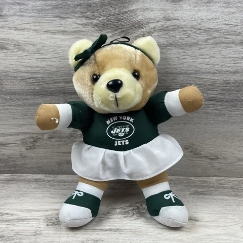 NFL Good Stuff NY Jets Cheerleader Teddy Bear 12” Plush Stuffed Animal Cover
