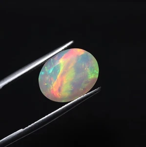 6.8 Cts 15.5x12.1 MM Natural AAA Flashy Multi Fire Ethiopian Opal Oval Cut - Picture 1 of 7