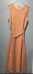 NWT ($119) Anne Klein Sleeveless Peach (Warm Sand) Dress Women’s Size 8 - Picture 1 of 8